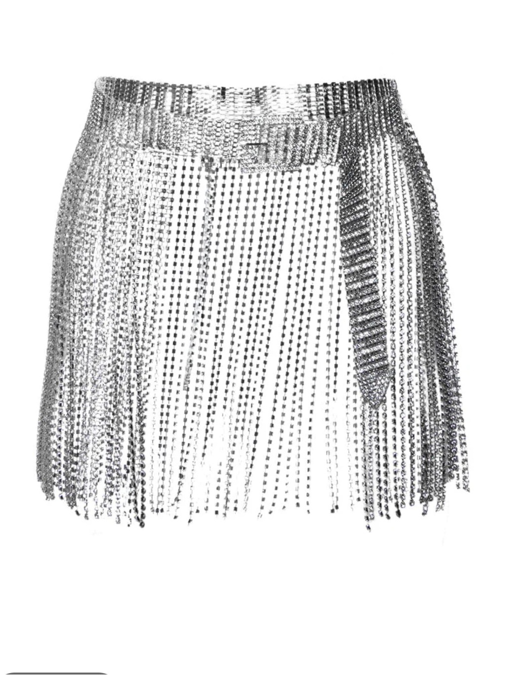 NWT Rhinestone Fringe Belt - Picture 4 of 5